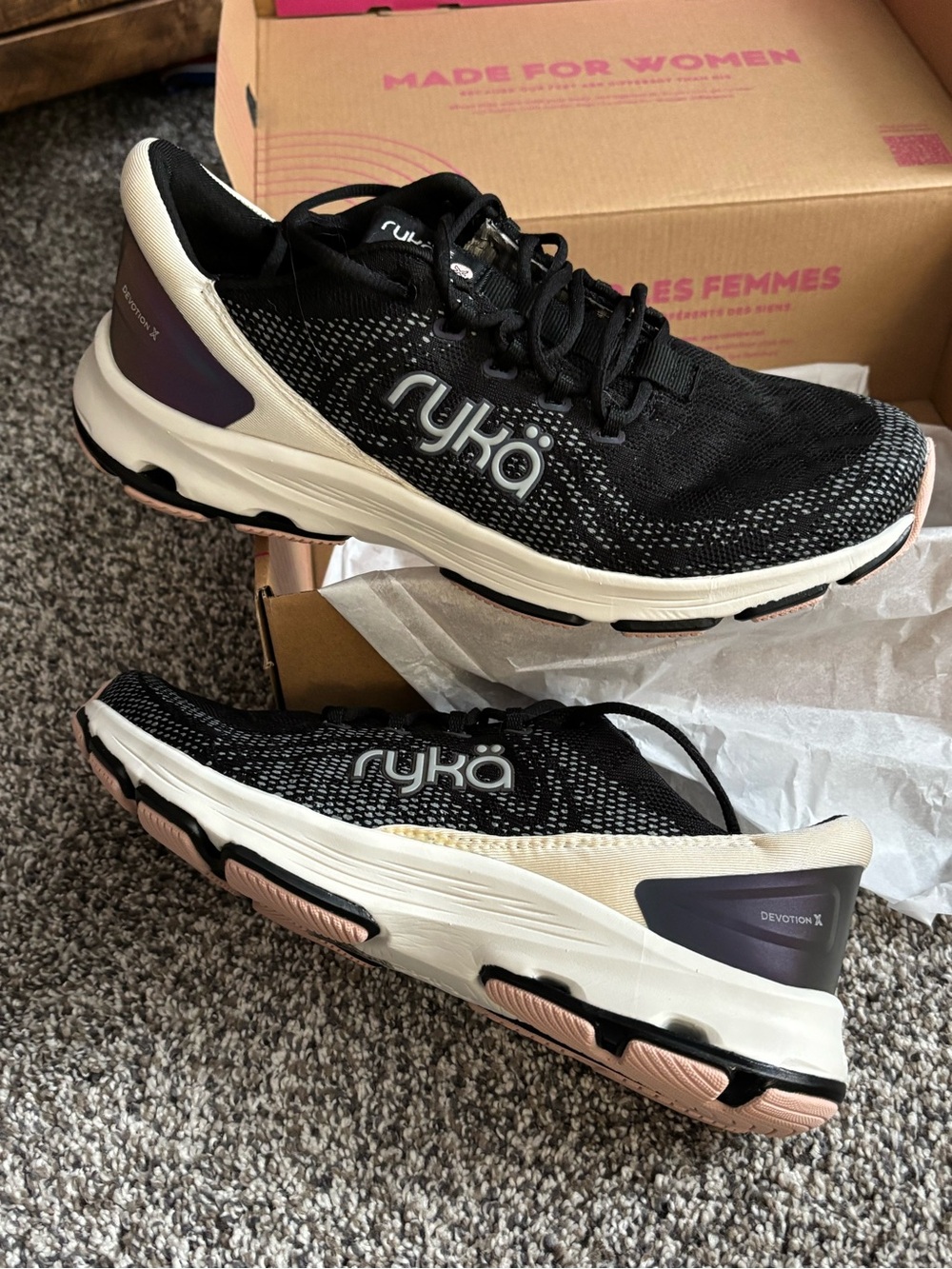 Ryka Devotion X Women's Running Shoe - Black  NEW in box womens 9.5 M